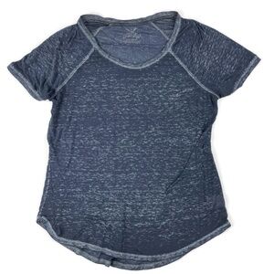 Faded Glory Womens Tshirt Blue Round Neck Thin L